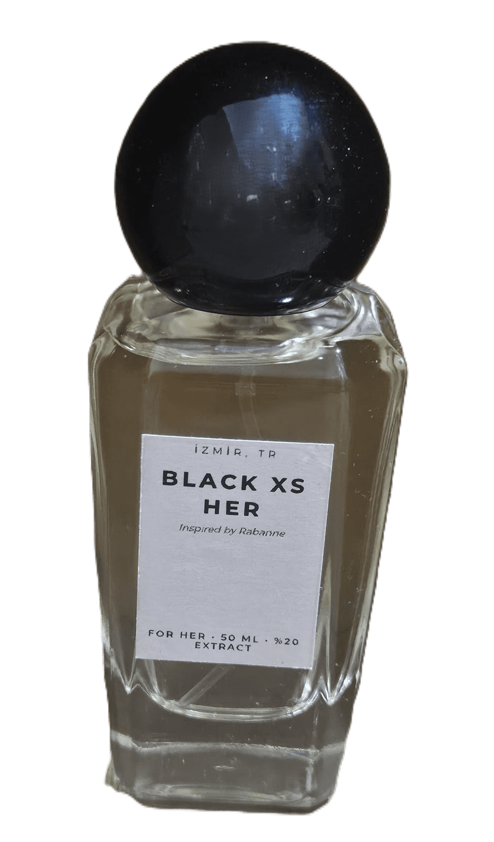 Black XS for Her Rabanne parfümden esinlenilmiştir el yapımı