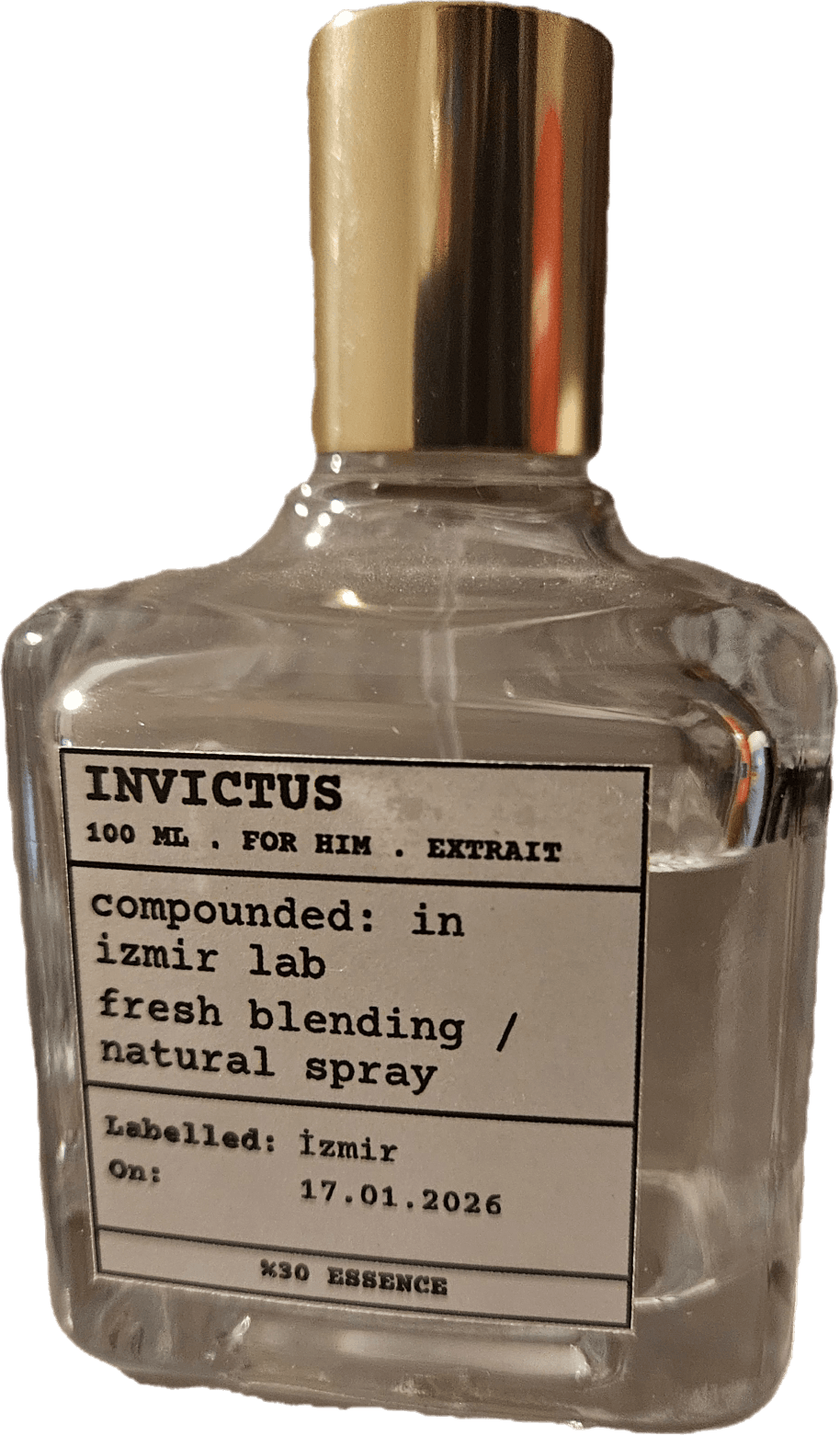 Invictus Rabanne parfümden esinlenilmiştir el yapımı